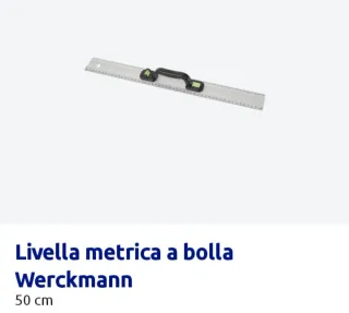 Livella metrica a bolla Werckmann 50 cm