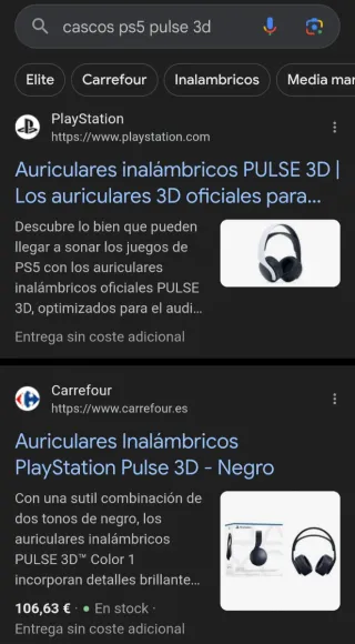 Auriculares PS5 Pulse 3D Sony