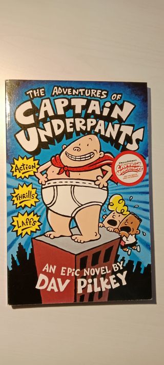 Varios libros de El Capitán Calzoncillos en Inglés