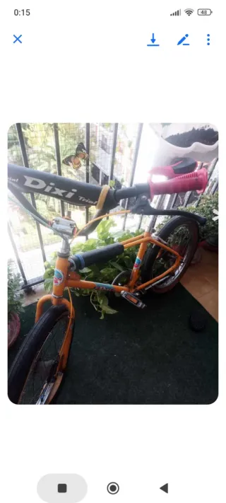 Bicicleta BMX Amarilla