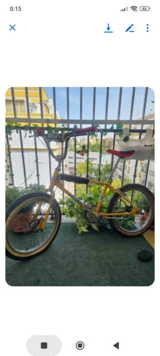 Bicicleta BMX Amarilla
