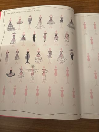 Pack 2 libros álbum para dibujar y colorear, moda