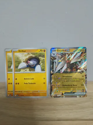 Pokémon Playset x3 Drilbur y Excadrill EX