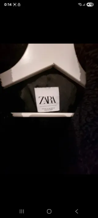 Abrigo Zara Negro Talla XS
