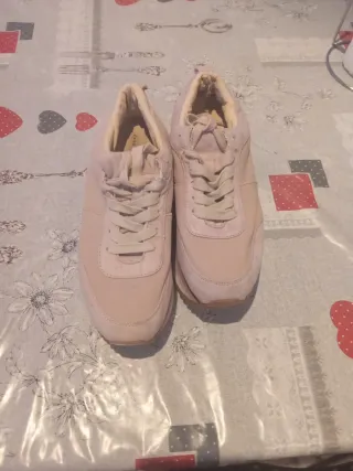 Zapatillas Zara Beige/Rosa