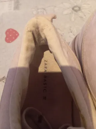 Zapatillas Zara Beige/Rosa