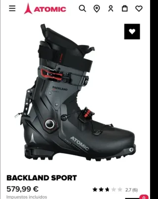 Atomic Backland Sport 25-25,5 esquí travesía