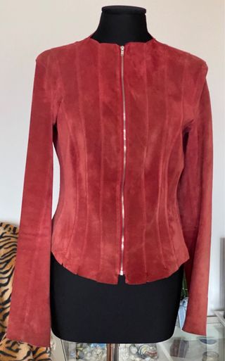 Giacca iBlues scamosciata rossa Tg 44