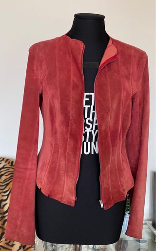 Giacca iBlues scamosciata rossa Tg 44