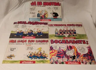 5 Revistas Humor BARÇA años 90. Dibujante Oscar