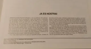 5 Revistas Humor BARÇA años 90. Dibujante Oscar