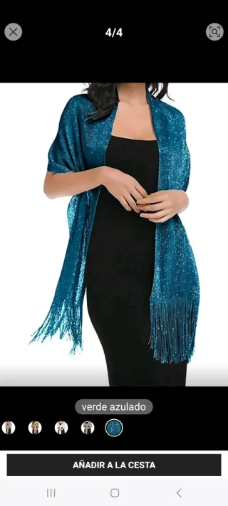 Fular de fiesta brillante