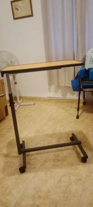 Mesa Auxiliar Hospital Metal Madera