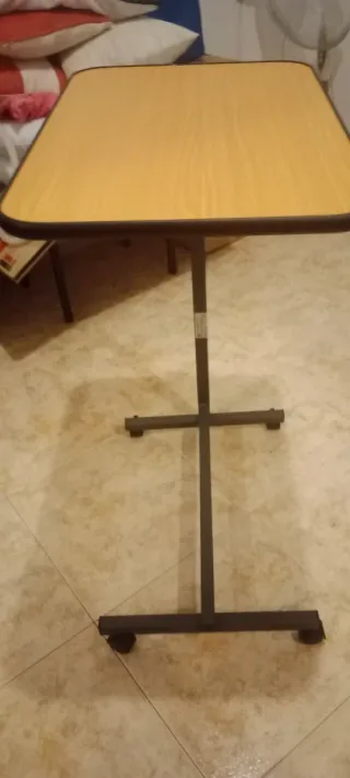 Mesa Auxiliar Hospital Metal Madera