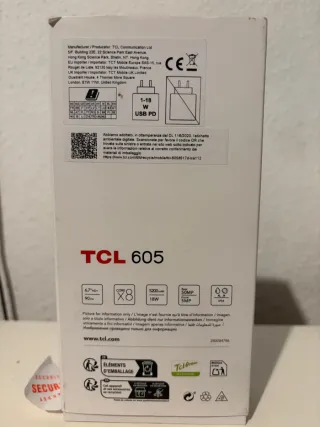 Móvil TCL 605 12GB RAM 128GB ROM Nuevo