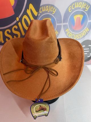 Sombrero Vaquero Marrón con Calavera