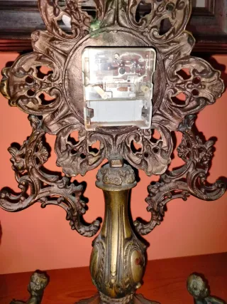 Orologio da appoggio vintage ottone