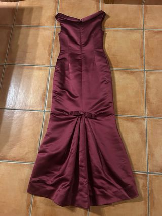 Vestido Pronovias Granate Talla XXS