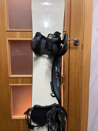 Snowboard Burton Custom + Fijaciones Mission Nueva