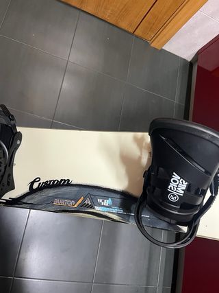 Snowboard Burton Custom + Fijaciones Mission Nueva