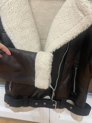 Chaqueta aviador borreguito marrón