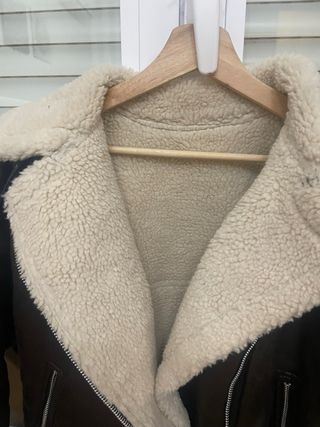 Chaqueta aviador borreguito marrón