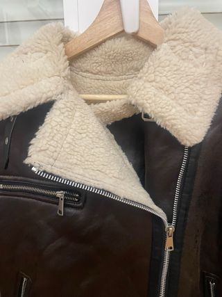Chaqueta aviador borreguito marrón