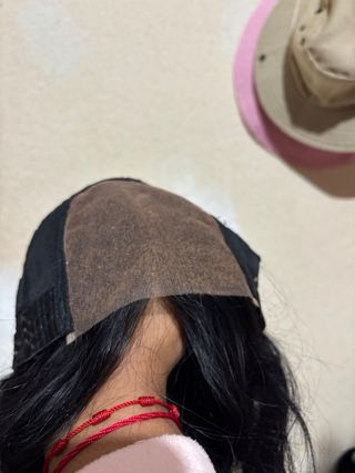 Peluca pelo humano negro