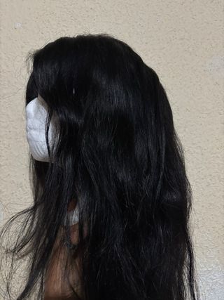 Peluca pelo humano negro