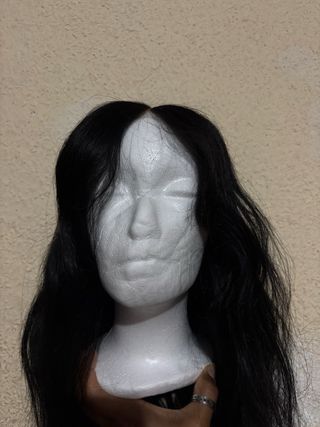 Peluca pelo humano negro