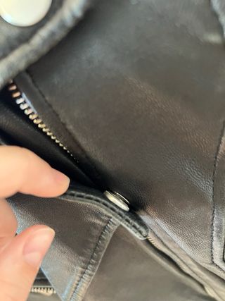 Chaqueta Negra Cuero Auténtico