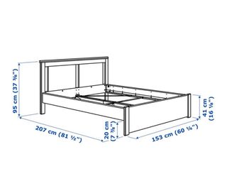 Estructura Cama IKEA SONGESAND + Somier Lönset
