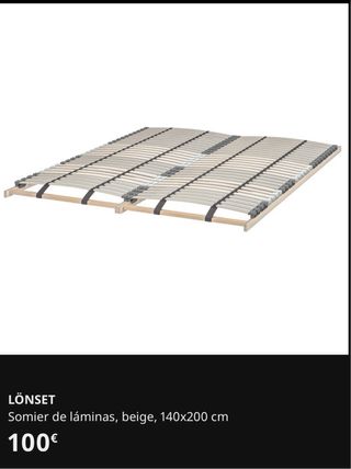 Estructura Cama IKEA SONGESAND + Somier Lönset