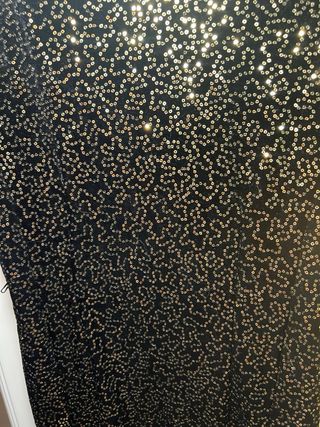 Vestido Mango fiesta lentejuelas negro talla M