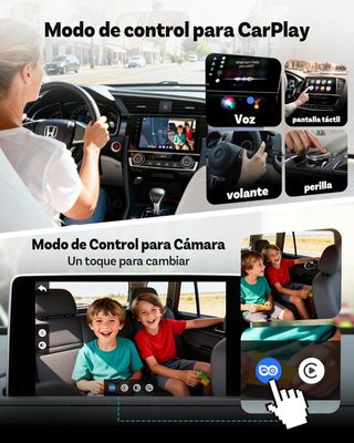 Adaptador CarPlay inalámbrico + cámara para bebé
