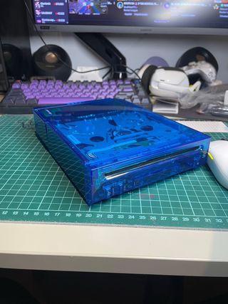 Consola Wii Transparente Azul