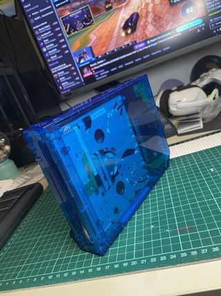 Consola Wii Transparente Azul