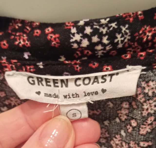 Vestido corto estampado floral Green Coast