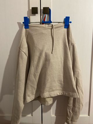Sudadera beige talla única