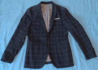 Chaqueta de Traje de Cuadros Niño - S