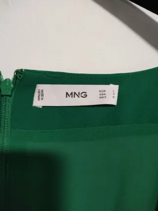 Vestido Mango Verde Talla L