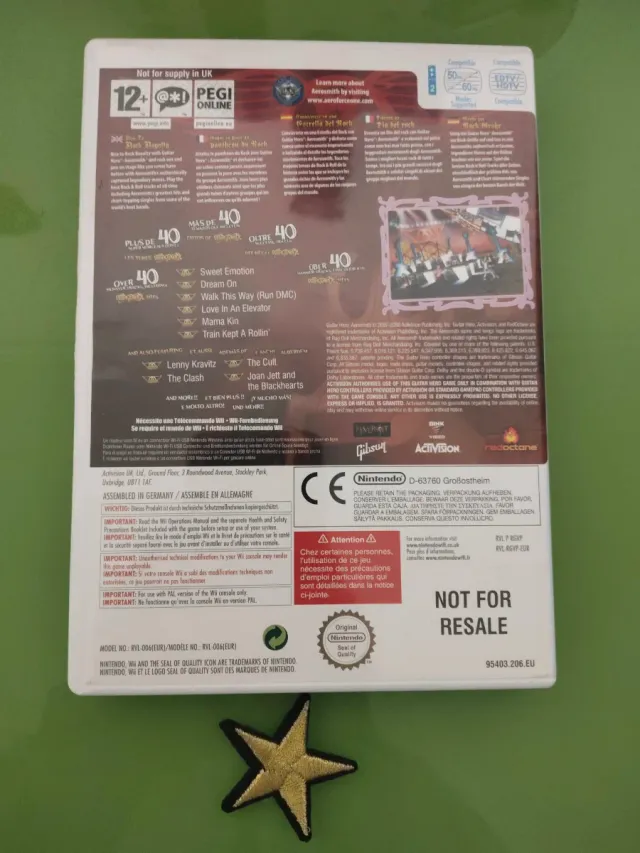 🇪🇸 Guitarra y juego Wii Guitar Hero Aerosmith