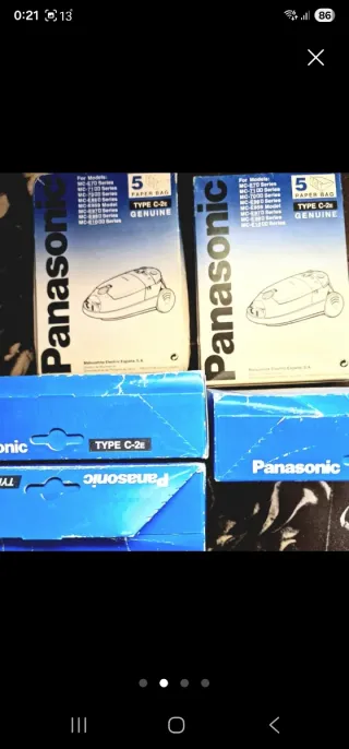 Bolsas de aspiradora Panasonic Tipo C-2E