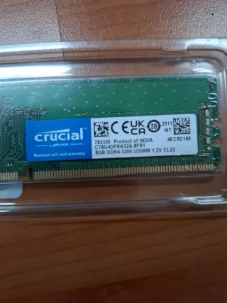 Memória RAM Crucial DDR4 8GB 3200MHz