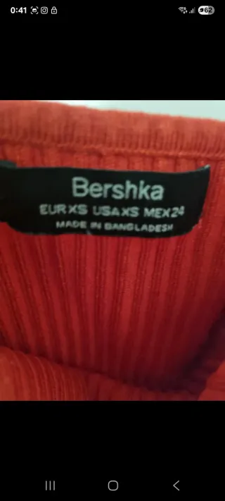 Blusa tirantes roja talla XS