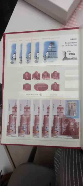 Coleccion pruebas sellos españa