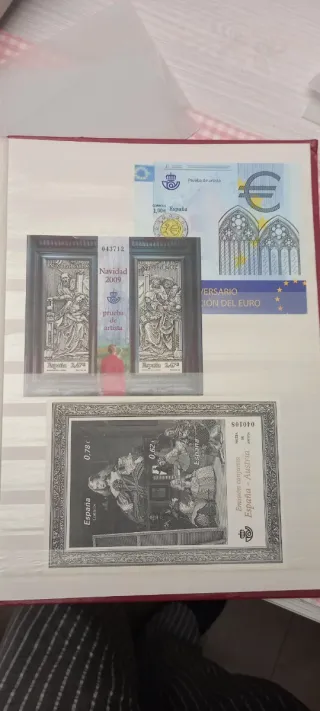 Coleccion pruebas sellos españa