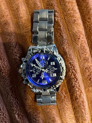 Reloj Geneva Azul y Plata