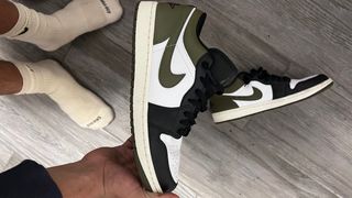 Nike Jordan 1 Low Negro Verde Oliva