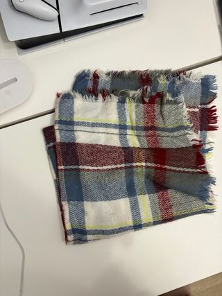 Bufanda de cuadros multicolor